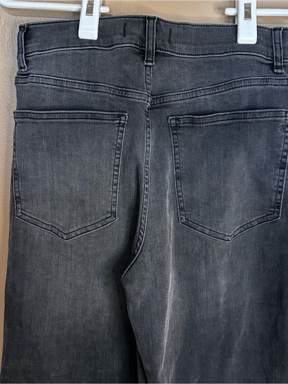 Madewell Flared Wide-Leg Crop Jeans Size 27 Black Chasm High Rise Nu006 View 4